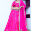 A Allure Bright Pink embroidered Lehenga Set